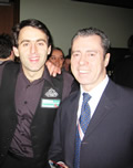 Snooker Coach Patsy Fagan with Ronnie O' Sullivan